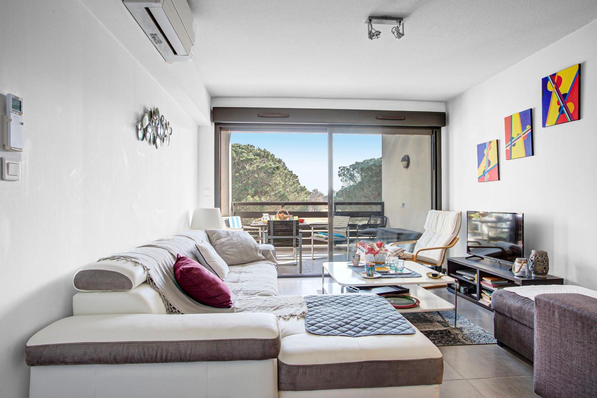 Vert Paradis - Vue Apaisante Sur Golf, Pins Parasols, 2E Etage - 80 M2 Dont Terrasse Avec Pergola, 2 Chambres, 3Et Iles, 3 Clim, Wifi - Piscine, Parking Et Park A Velos, Ascenseur - En Option Linge, Menage - Pistes Cyclables, Mer A Proximite Saint-Cyprien  Exteriér fotografie