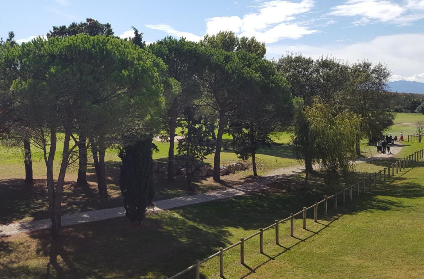 Vert Paradis - Vue Apaisante Sur Golf, Pins Parasols, 2E Etage - 80 M2 Dont Terrasse Avec Pergola, 2 Chambres, 3Et Iles, 3 Clim, Wifi - Piscine, Parking Et Park A Velos, Ascenseur - En Option Linge, Menage - Pistes Cyclables, Mer A Proximite Saint-Cyprien  Exteriér fotografie