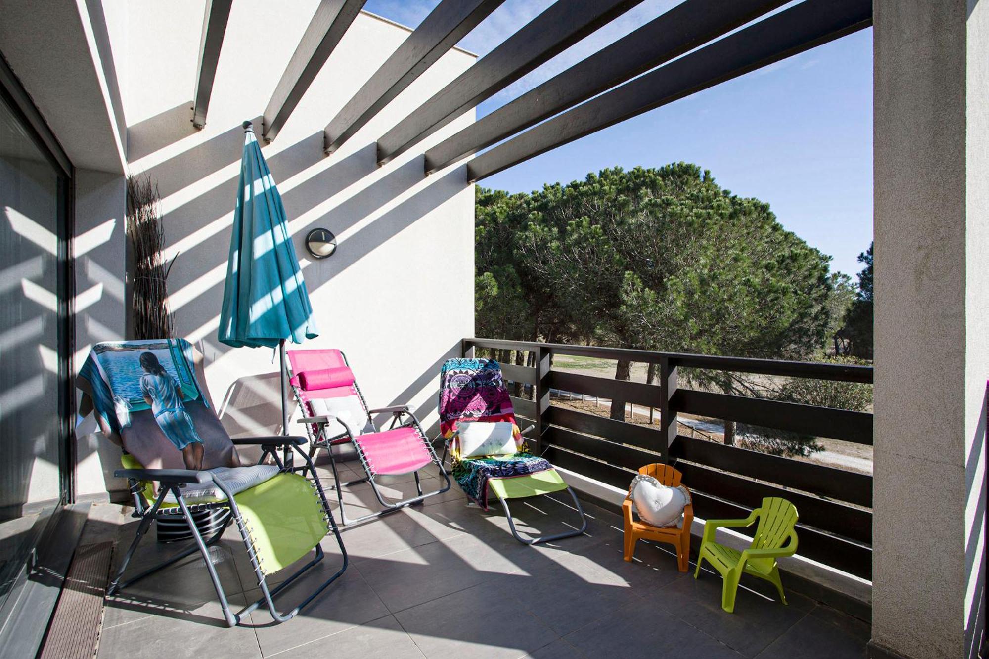 Vert Paradis - Vue Apaisante Sur Golf, Pins Parasols, 2E Etage - 80 M2 Dont Terrasse Avec Pergola, 2 Chambres, 3Et Iles, 3 Clim, Wifi - Piscine, Parking Et Park A Velos, Ascenseur - En Option Linge, Menage - Pistes Cyclables, Mer A Proximite Saint-Cyprien  Exteriér fotografie